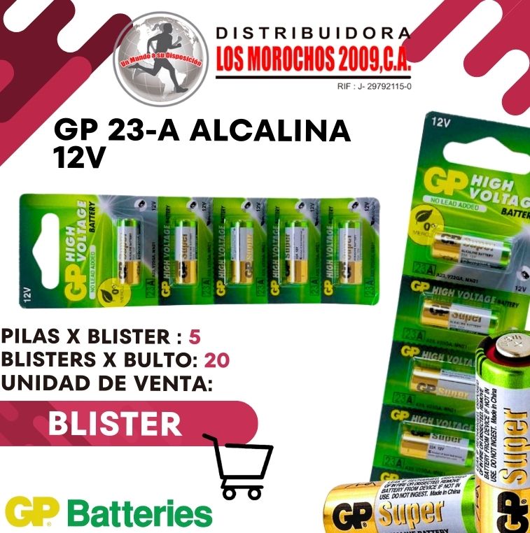GP 23-A ALCALINA 12V 5X1