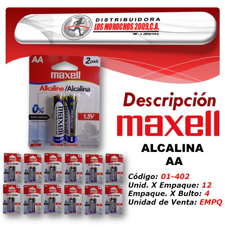MAXEL  ALCALINA AAX2 X 1X12 BLISTER