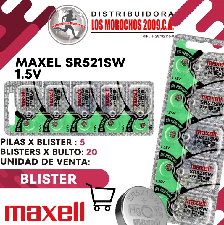 MAXELL SR521 5X1