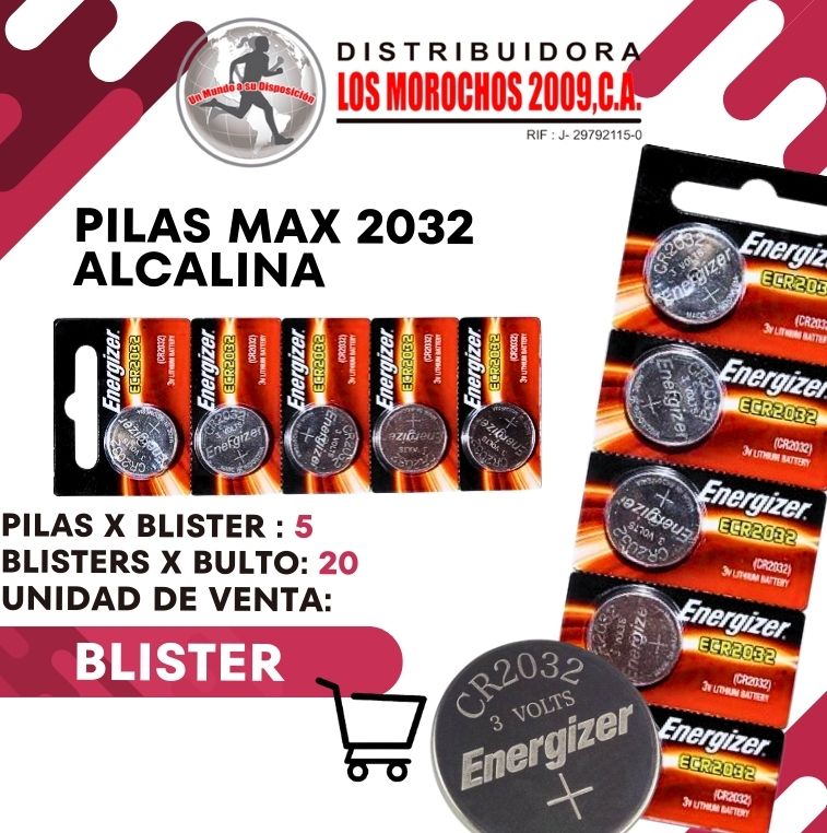 PILAS MAX 2032 ALCALINA 5X1