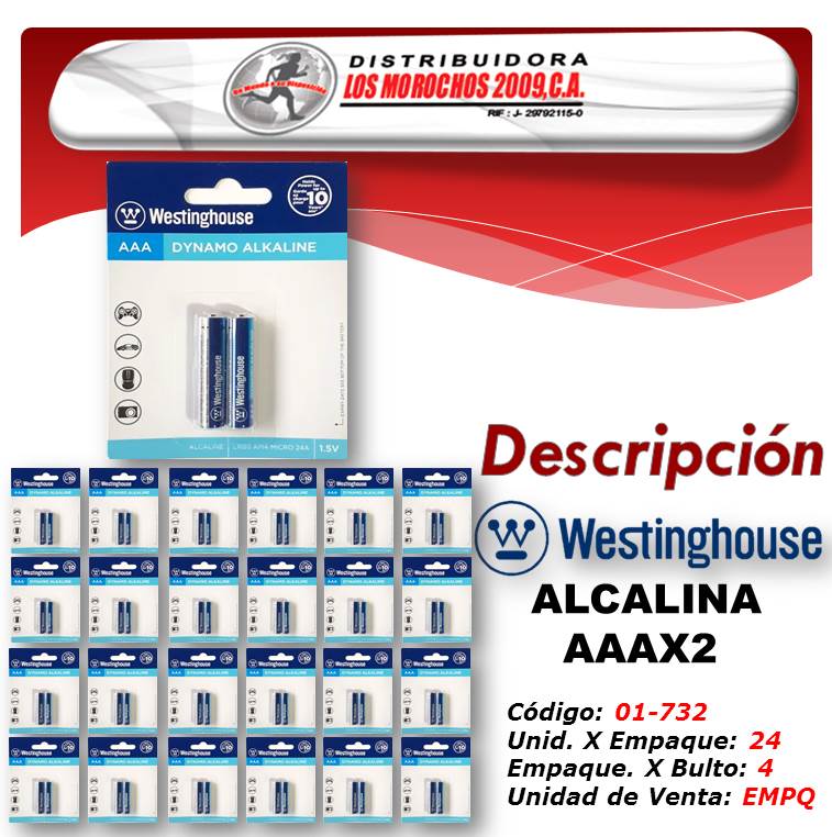 WESTINGHOUSE ALCALINA AAAX2 24X1
