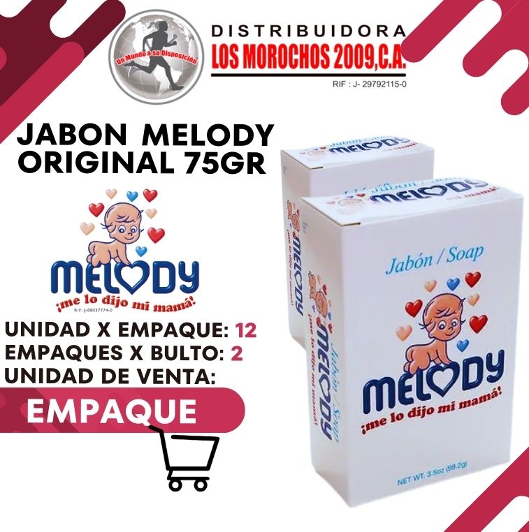 JABON MELODY ORIGINAL 75GR 12X1