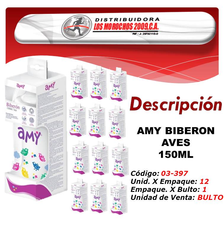 AMY BIBERON AVES 150ML 12X1