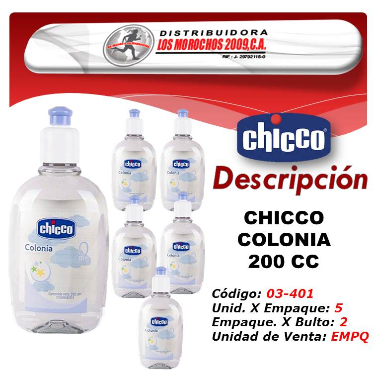 CHICCO COLONIA 200CC  5X1 