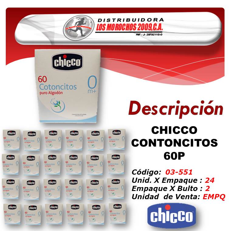 CHICCO CONTONCITOS 60P 24X1 