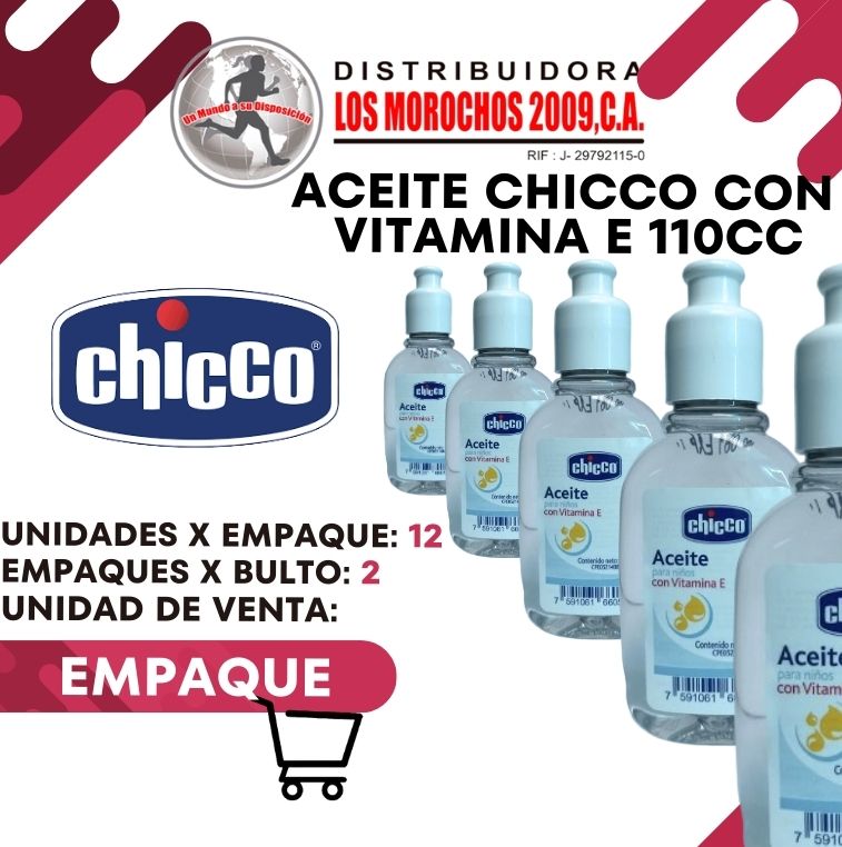  CHICCO ACEITE C/VITAMINA E 110CC 12X1