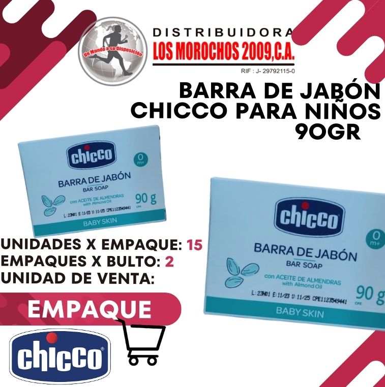 CHICCO BARRA JABON NIÑOS 90G 15X1