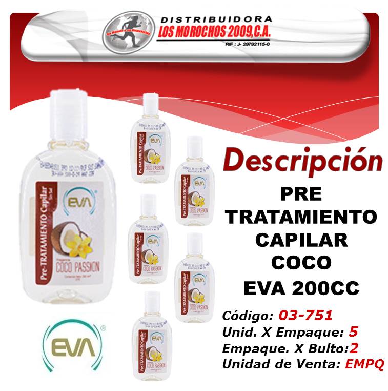 PRE-TTO/ CAPILAR COCO EVA 200CC 5X1