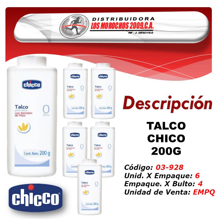 TALCO CHICO 200G 6X1  