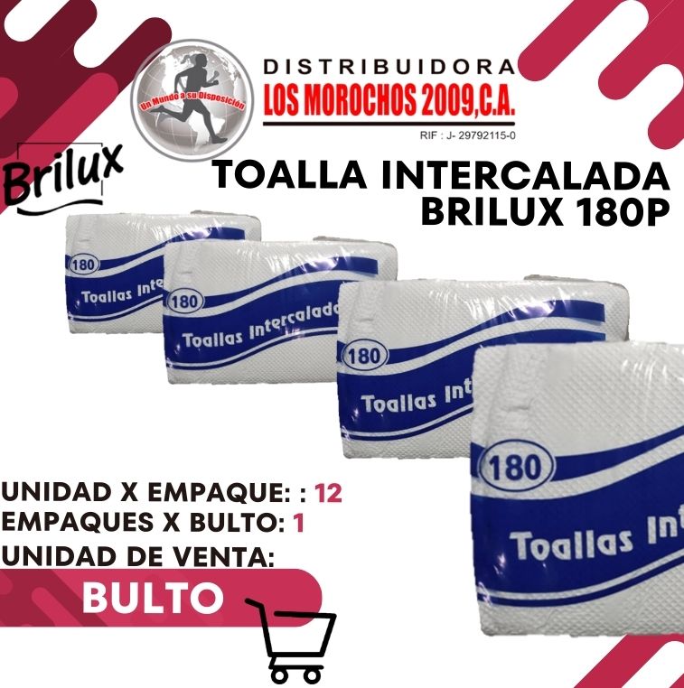 TOALLA INTERCALADA BRILUX 12X180 12X1