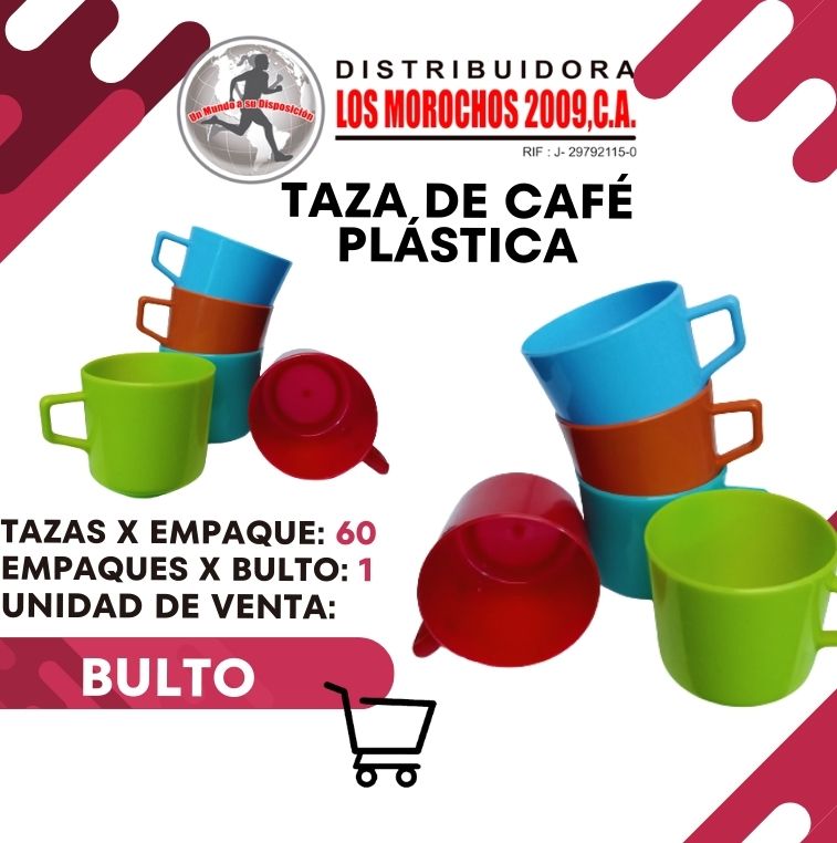 TASA DE CAFE PLÁSTICA 60X1
