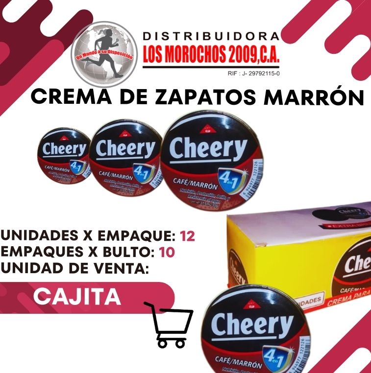 CREMA DE ZAPATOS MARRON 12X1