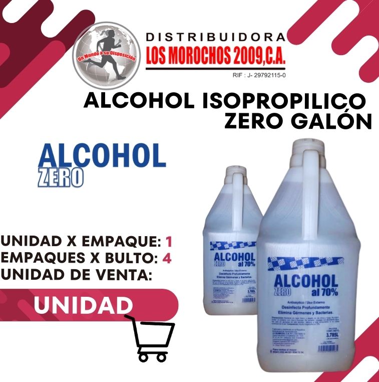 ALCOHOL IPA ISOPROPILICO ZERO GALON 1X1
