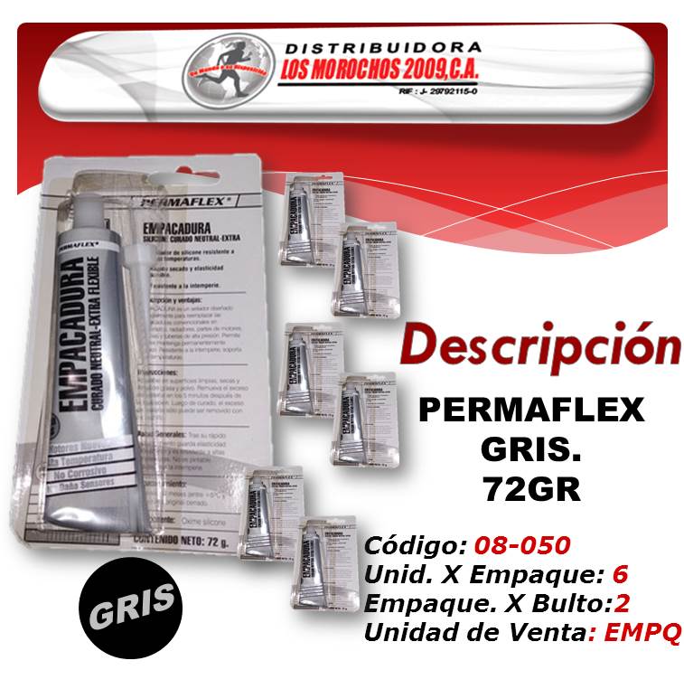 PERMAFLEX GRIS 72 gr 6X1 