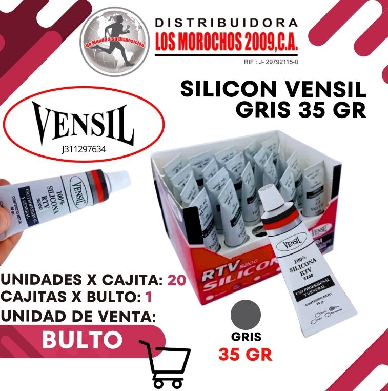 SILICON VENSIL GRIS 35gr20x1