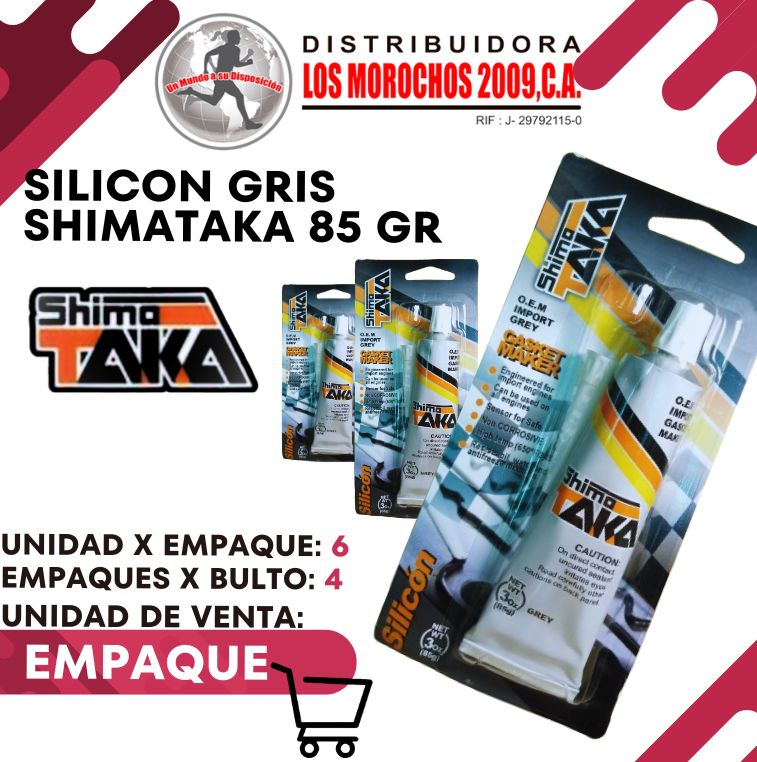 SILICON GRIS SHIMATAKA 85gr 6x1