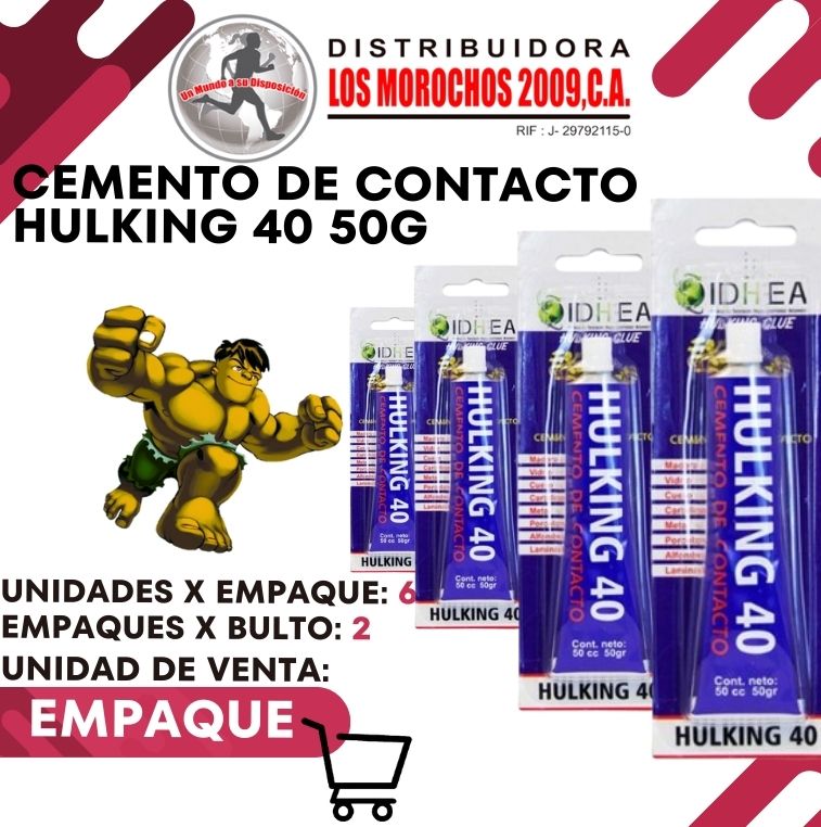 CEMENTO DE CONTACTO HULKING 40 50G 6X1