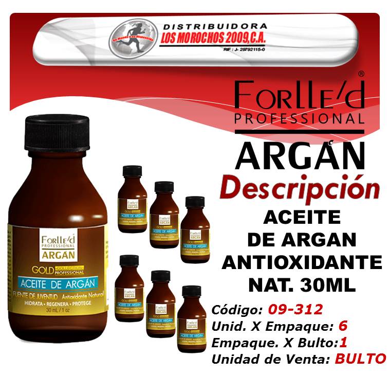ACEITE DE ARGAN ANTIOXIDANTE NAT. 30ML 6X1