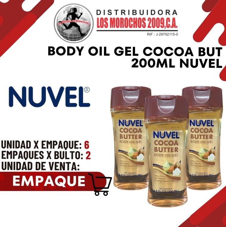 BODY OIL GEL.COCOA BUT.200ml 3x1