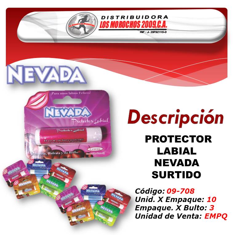 PROTECTOR LABIAL NEVADA SURTIDO 10X1