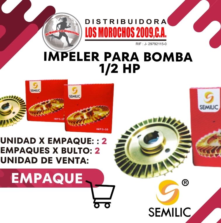 IMPELER P/BOMBA  1/2 HP 2X1 (IMPS-50)