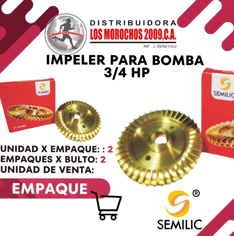 IMPELER P/BOMBA  3/4 HP 2X1 (IMPS-75)