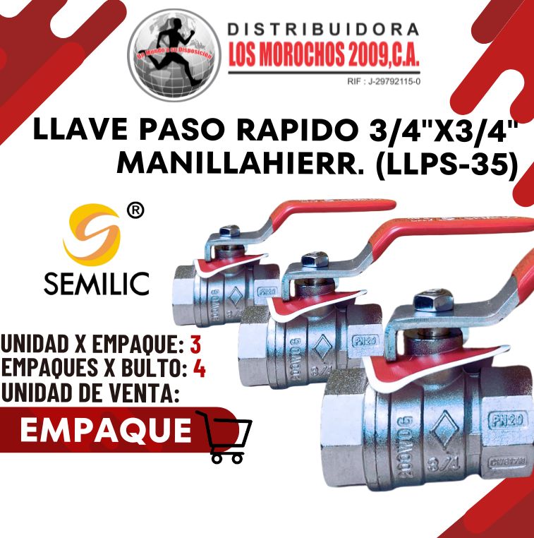 LLAVE PASO RAPID.3/4
