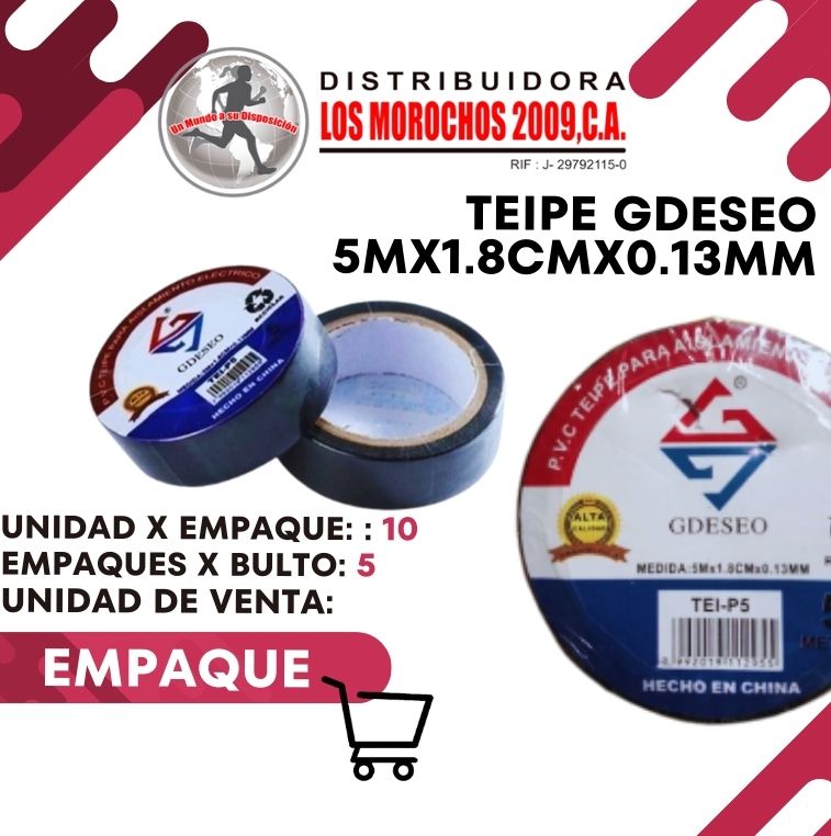 TEIPE GDESEO 5Mx1.8CMx0.13MM 10X1 (TEIP5)