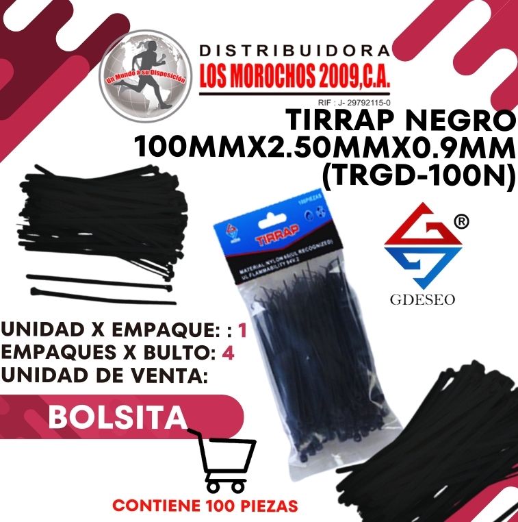 TIRRAP N.100mmX2.50mmX0.9mm 100P 1X1 (TRGD-100N)