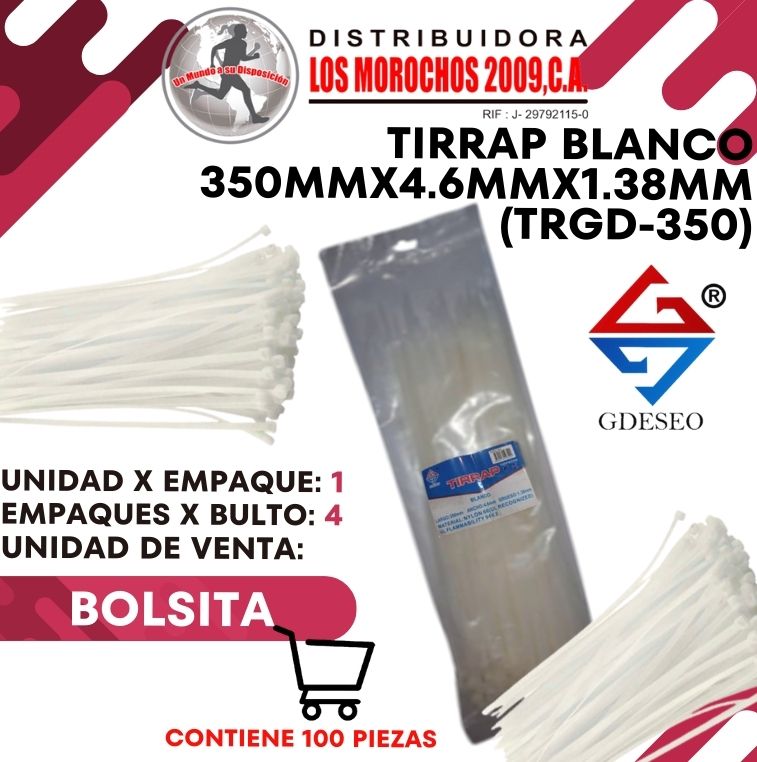TIRRAP B.350mmX4.6mmX1.38mm 100P 1X1 (TRGD-350B)