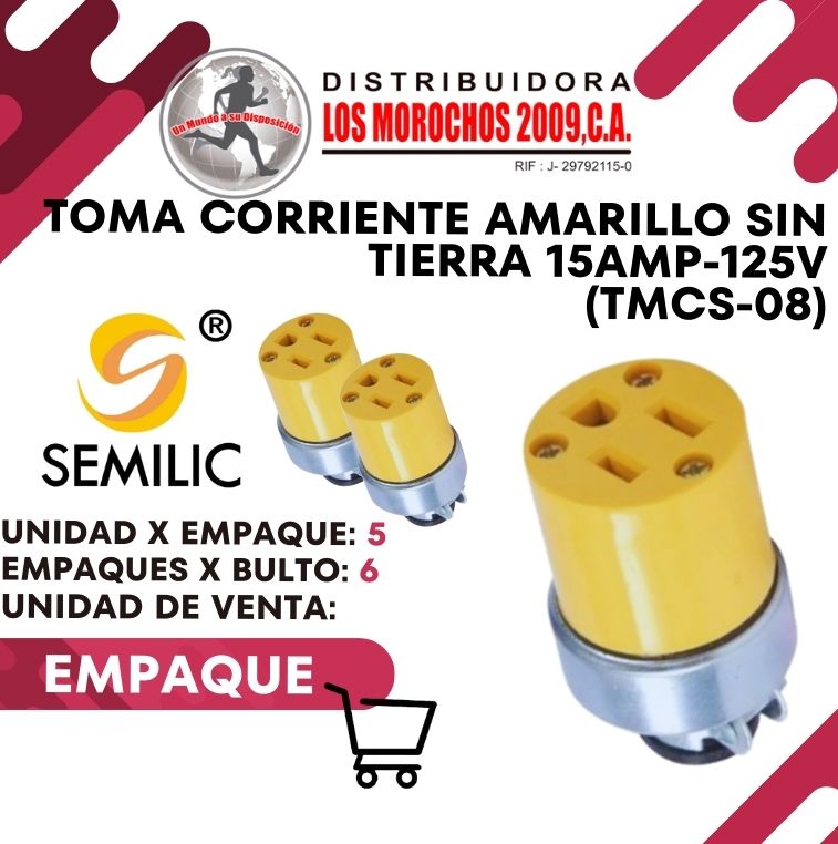 TOMA AMA.S/TIERRA 15AMP-125V 5X1 (TMCS-08)