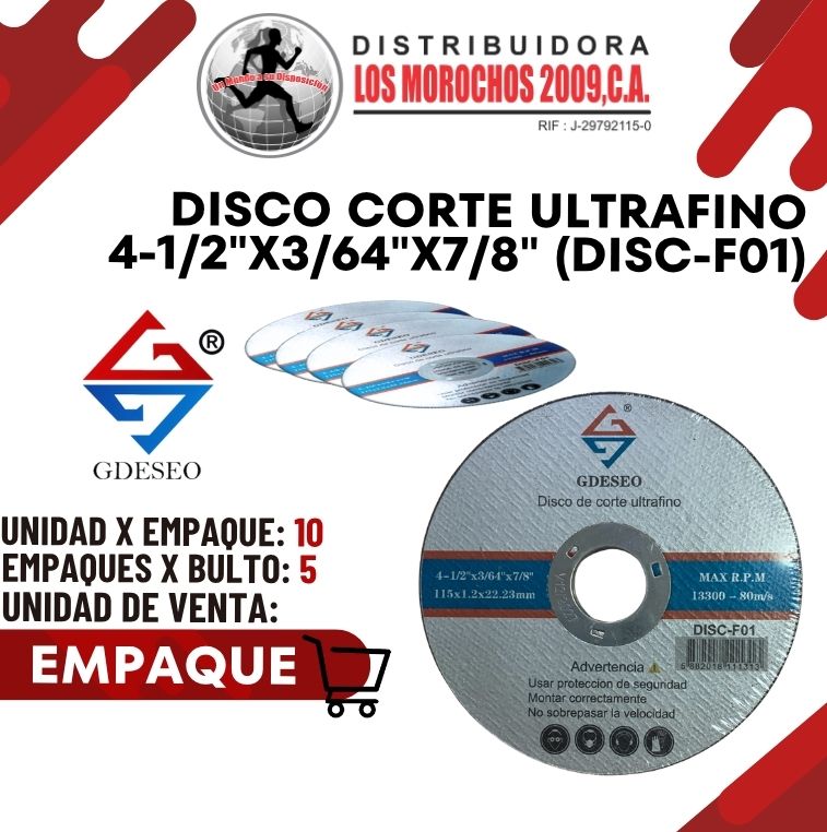 DISCO CORTE ULTRAFINO 4-1/2