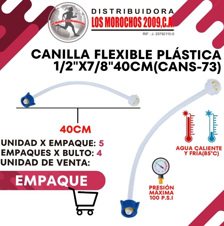 CANILLA FLEX/ PLAST/ 1/2