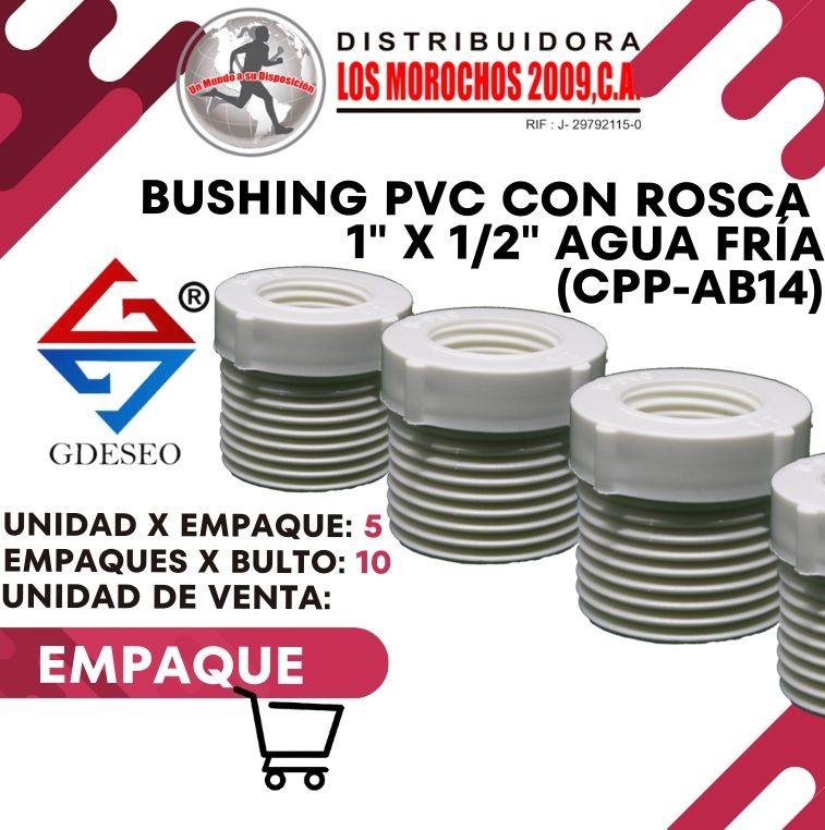 BUSHING PVC C/ROSCA 1