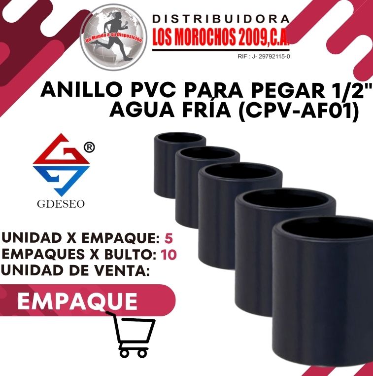 ANILLO PVC P/PEGAR 1/2