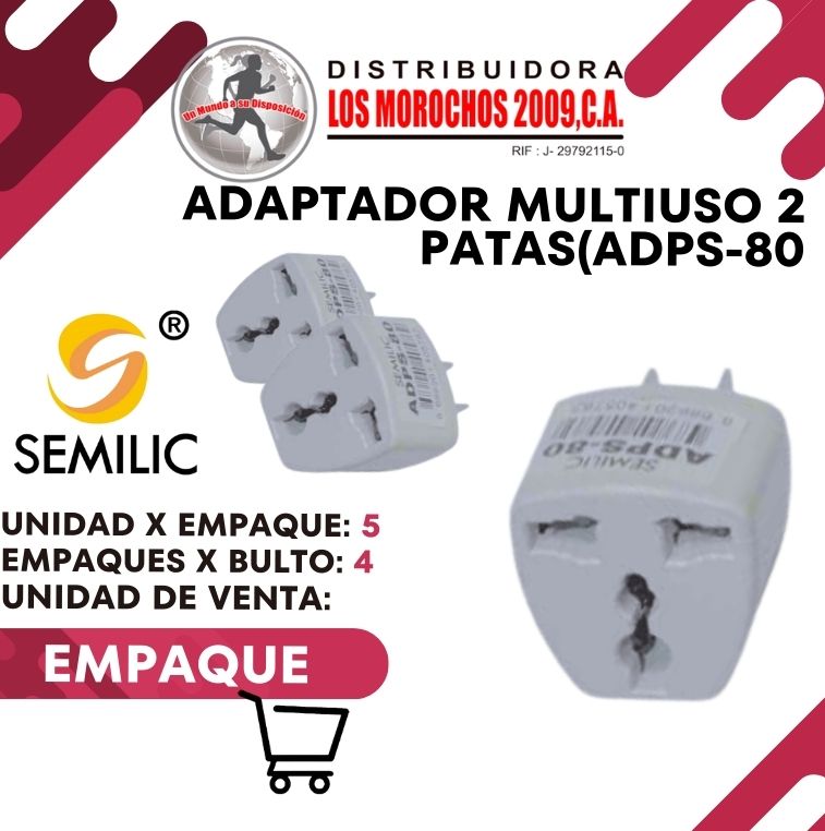 ADAPT.MULTIUSO 2 PATAS 5X1(ADPS-80)