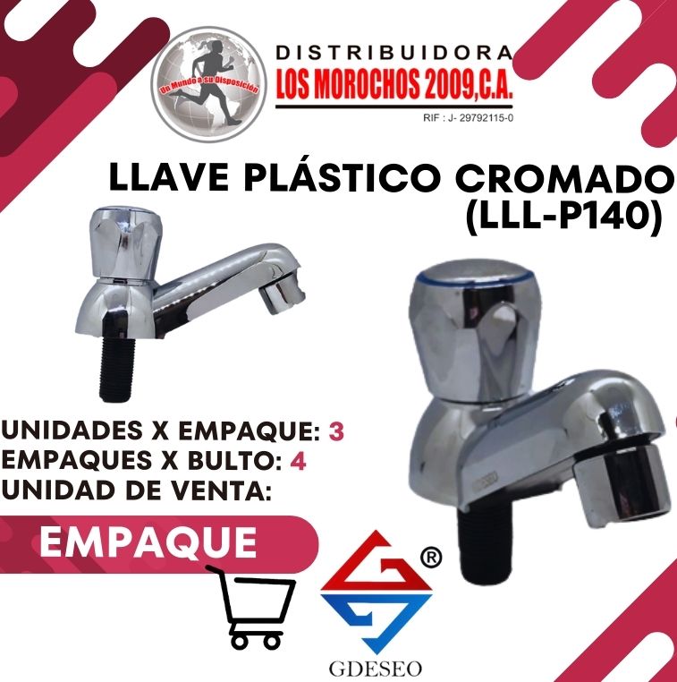 LLAVE PLAST.CROMADO 3X1(LLL-P140)