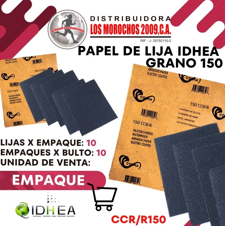PAPEL DE LIJA COBRA 150CCR/R 10X1
