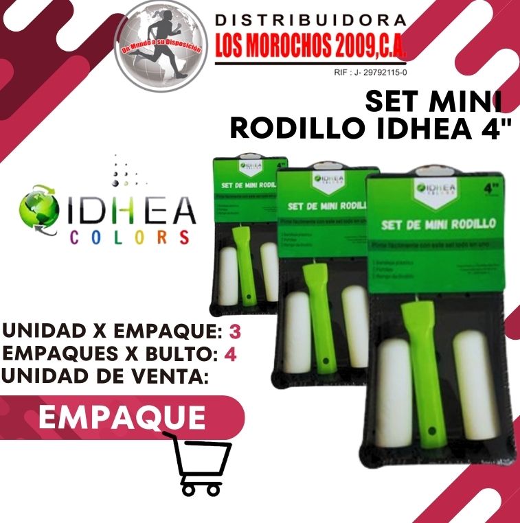 SET MINI RODILLO IDHEA 4