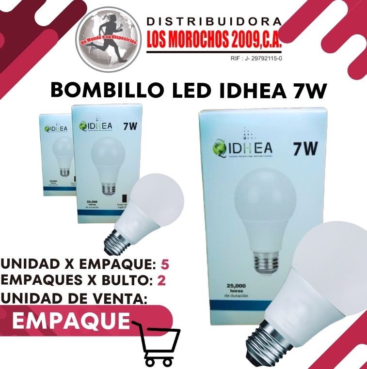 BOMBILLO LED IDHEA 7W 5X1