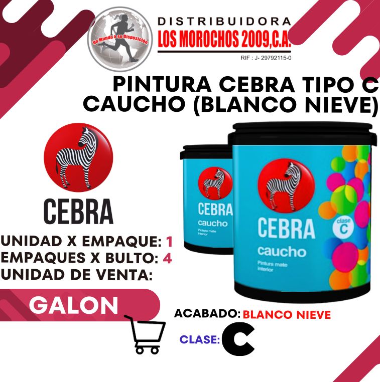 PINTURA CEBRA TIPO C GALON 1X1
