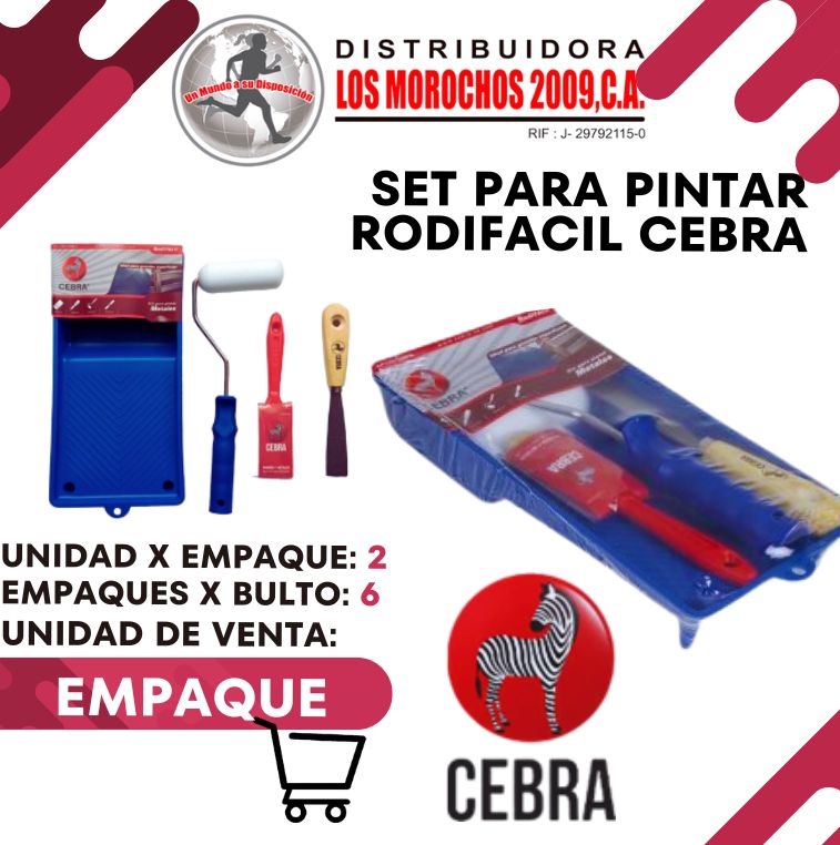 SET P/PINTAR RODIFACIL CEBRA 2X1