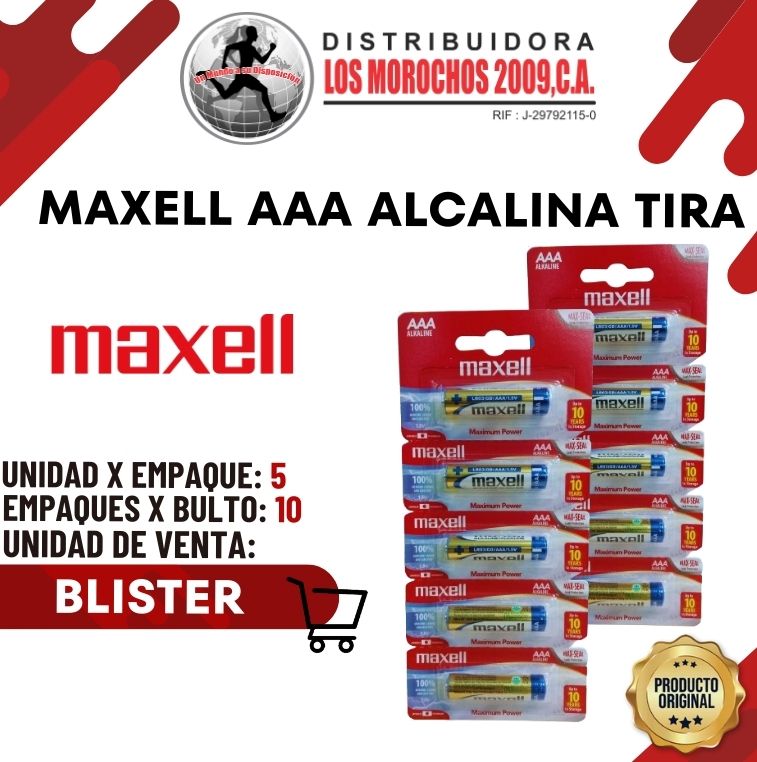 MAXELL ACALINA AAA TIRA 5X1