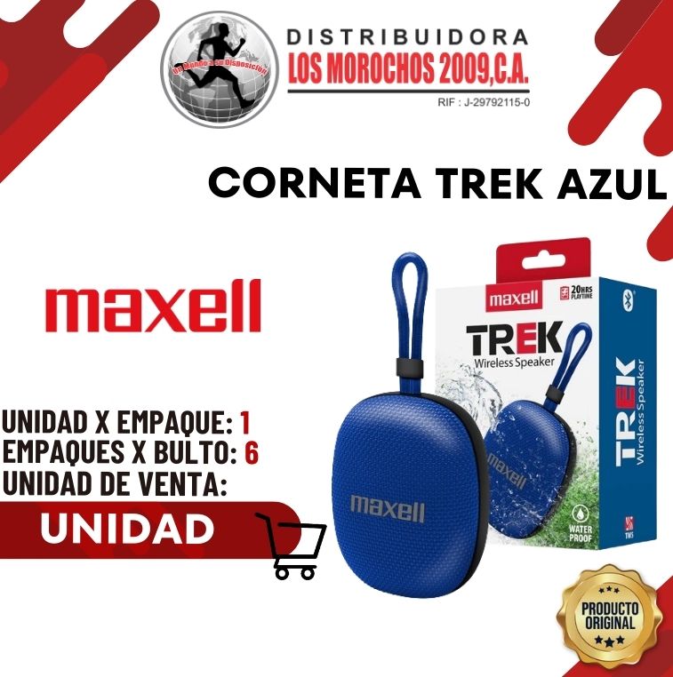 CORNETA MAXELL TREK AZUL 1X1