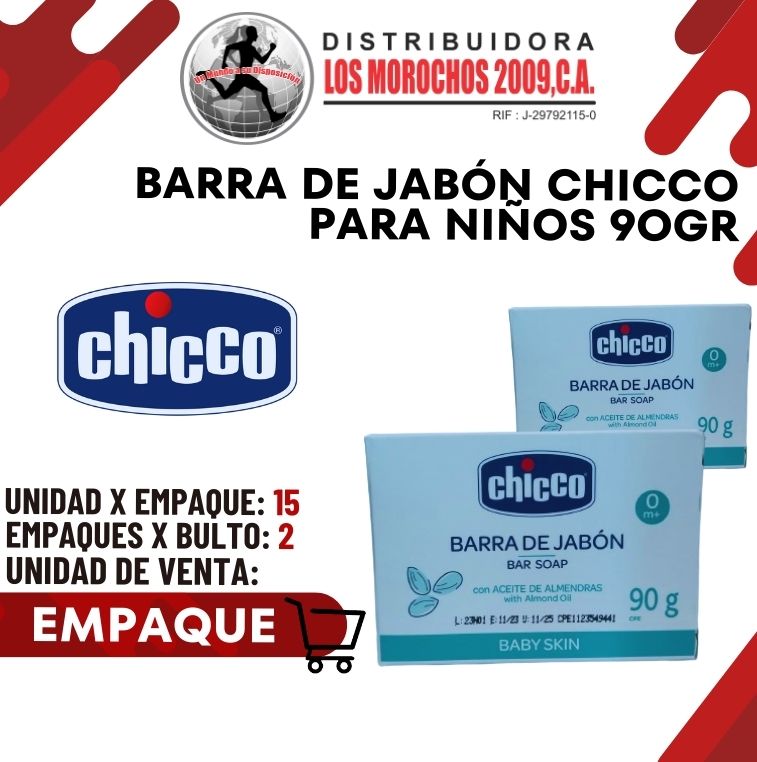 CHICCO BARRA JABON NIÑOS 90G 15X1