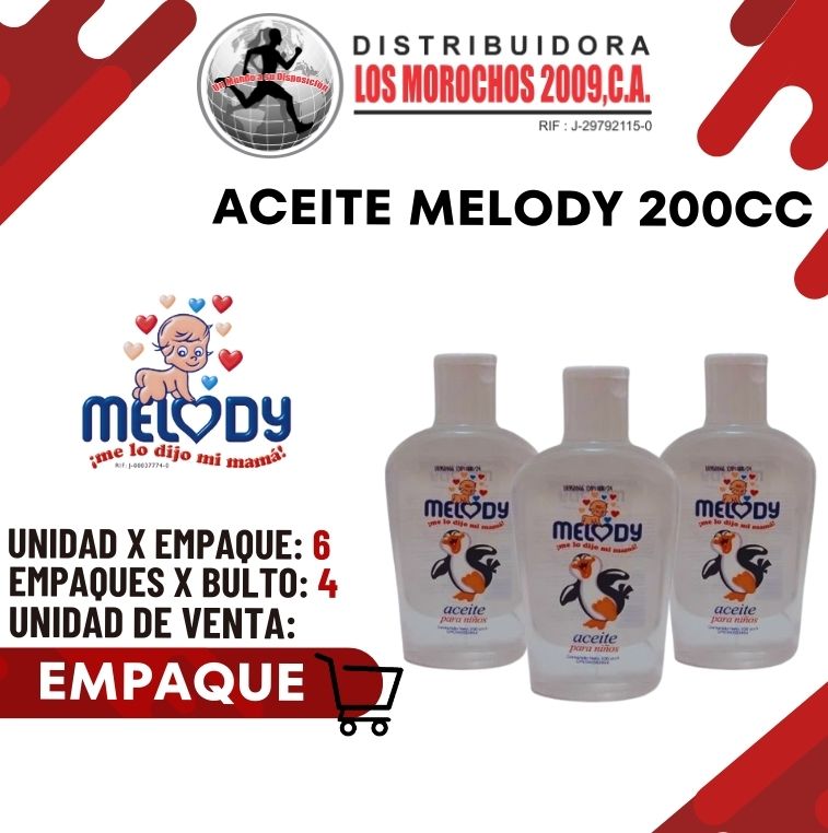 ACEITE MELODY 200CC 6X1
