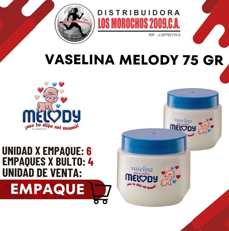 VASELINA MELODY 75G 6X1