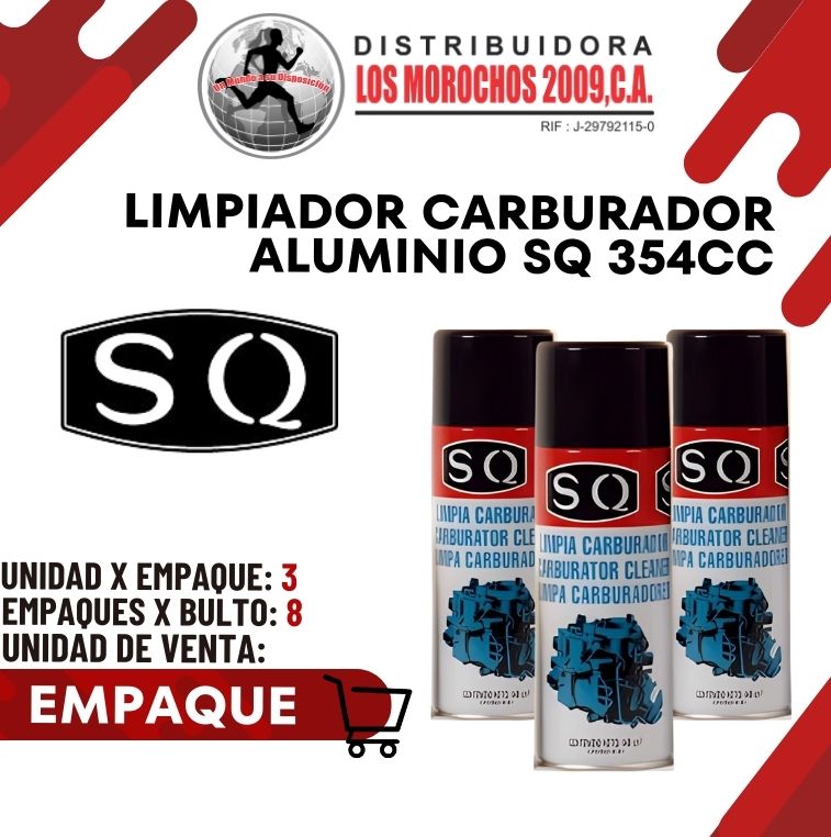 LIMPIADOR CARBURADOR ALUM SQ  354CC 3X1