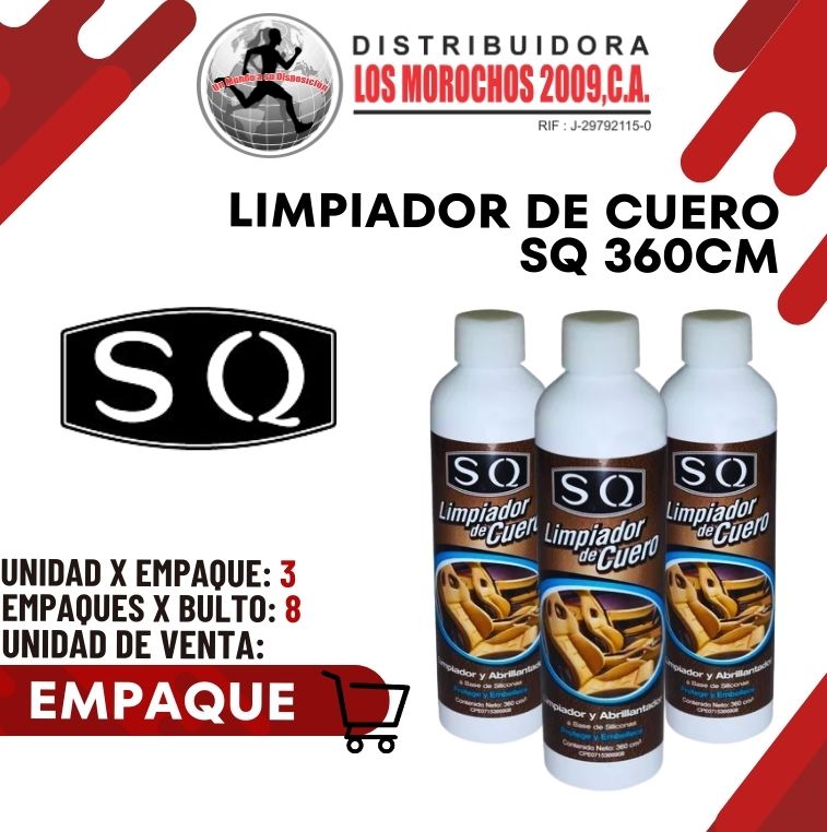 LIMPIADOR DE CUERO SQ 360cm 3X1
