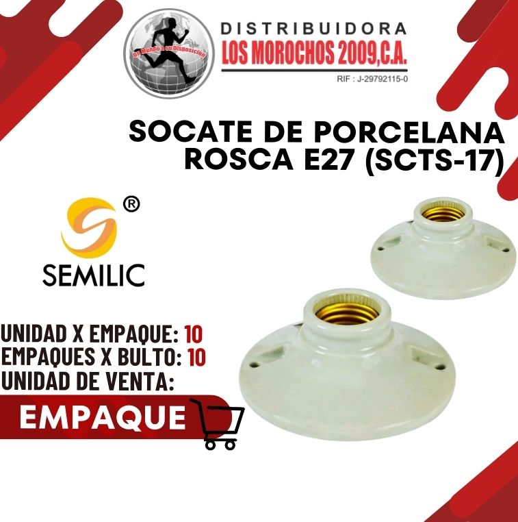 SOCATE PORCEL. ROSCA E27 10X1 (SCTS-17)